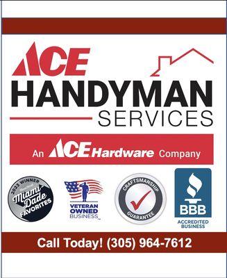 Miami's BEST Handyman  Service. Call 305.964.7612