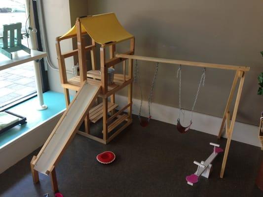 Doll swing set!