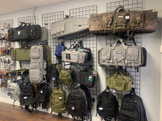 Armored backpacks, Rifle bags, Pistol range bags, Duffle bags, and so much more.