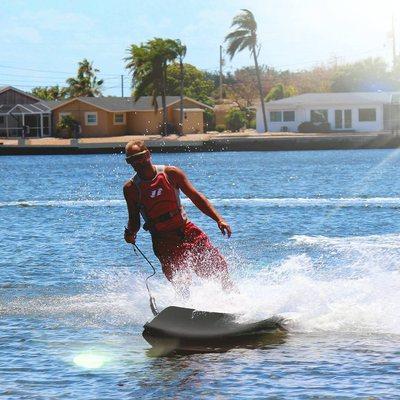 Jetsurf motorized surfboard are the hottest new watersports and its right here in Florida on Anna Maria Island.