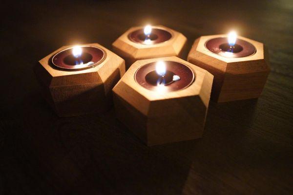 custom modular candle holders, whole sale available