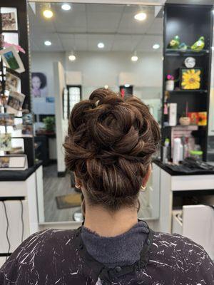 updo hair