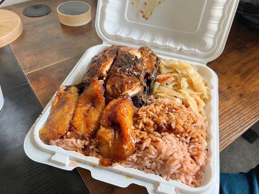 Jerk Chicken- to go container