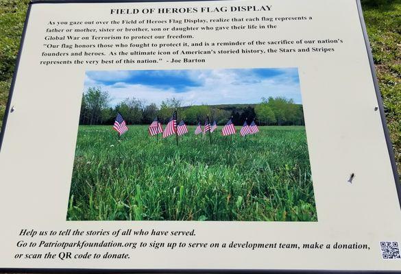 Field of Heroes Flag Display