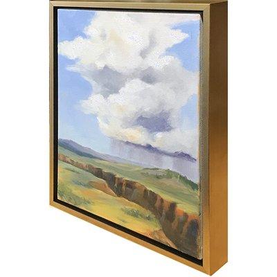 Example of float framing of art on canvas that has been gallery wrapped