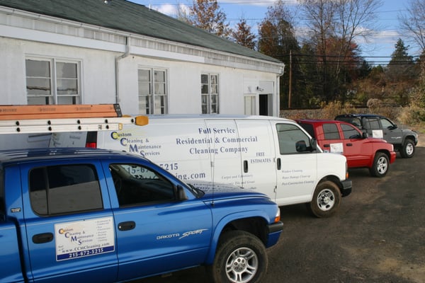 OUR FLEET OF TRUCKS TO SERVICE OUR CUSTOMERS