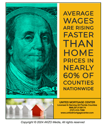 American Warges Are Up!  Call A Mortgage Specialist Now!
727-410-7396
www.unitedmortgagecenter.com