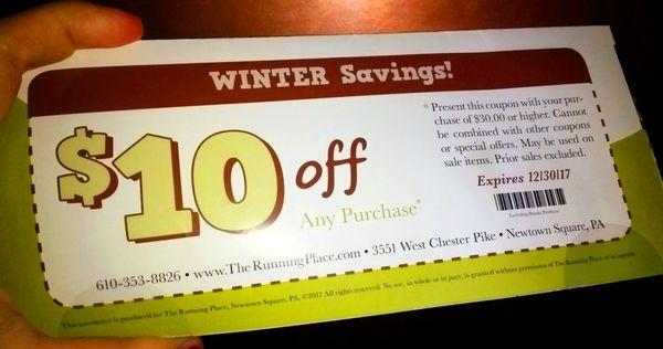 The Running Place - Quarterly Newsletter with Coupon