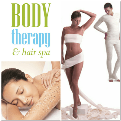 We offer various body treatments, such as body scrubs and body wraps.