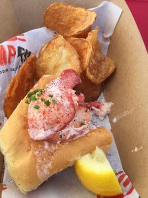 Lobster roll and chips from Slapfish ($6), one offering from"Taste of Balboa".