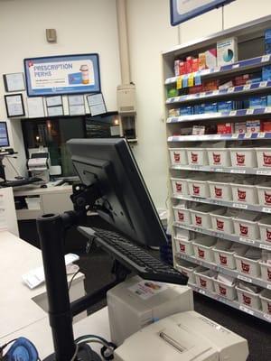 Empty counter at walgreens. Hello! Does anyone work here!