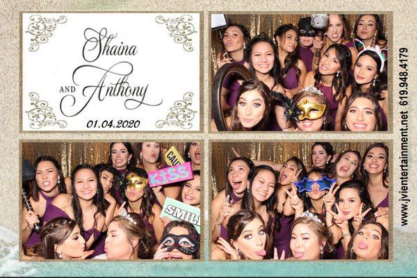 Anthony & Shaina Wedding                            JVI Entertainment Photo Booth                      January 4, 2020