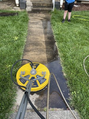 Walkway cleaning