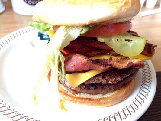 Double bacon cheeseburger for about $5.