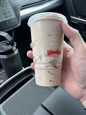 What they think a large frosty should be