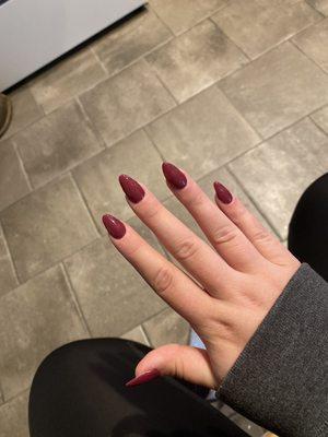 these are the nails i came in with from another salon