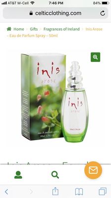 Here's the perfume we wanted, but that the owner insisted I was lying about, "we always have Inis" except it isn't the right version.