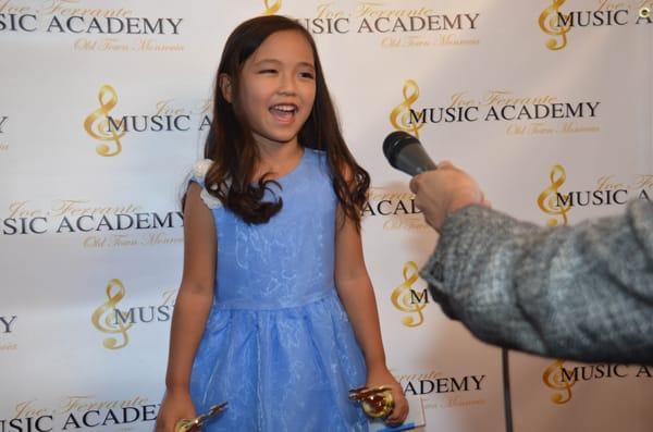 Student interview following the Hollywood Awards Recital