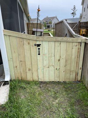 New fence and gate install