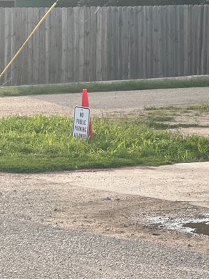 Parked over 100 feet away from this driveway!