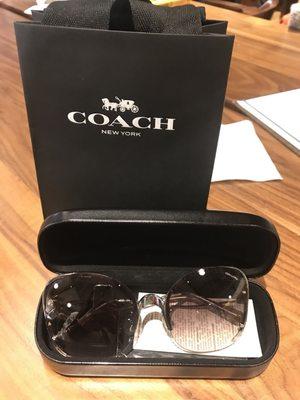 Coach: my new sunglasses, brand new design. Love it