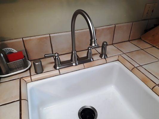 New kitchen faucet install.