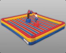 Battle a friend or foe on the inflatable joust