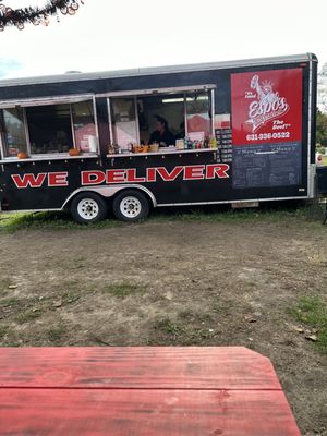 Cheese steak Trailer', area where parked,