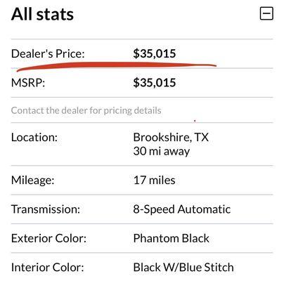 Dealer's price isn't actually the dealer's price