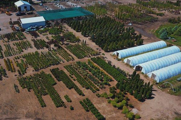 Aerial overview of our Garden Center