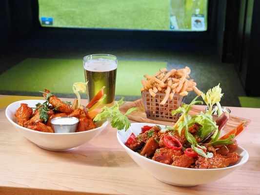 Wings and sports... what could be better?  Stadium Club's chef-driven menu offers elevated sports bar fare and a high energy environment