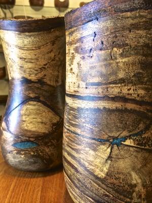 Inlaid Mango Vases