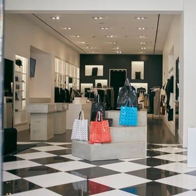 Interior of the store featuring Bao Bao Issey Miyake in front