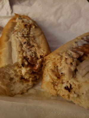 Medium Chicken cheesesteak with bacon