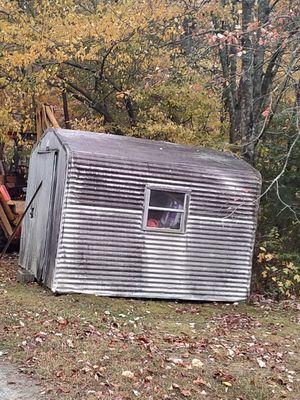 Old shed by the walking trail