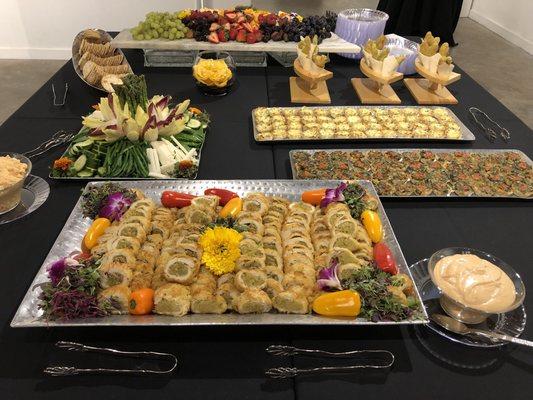 Reception food for WindSync by Fresh Foods Catering