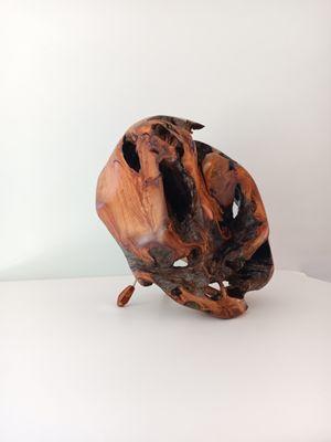 Abstract wood sculpture by Travis Martin