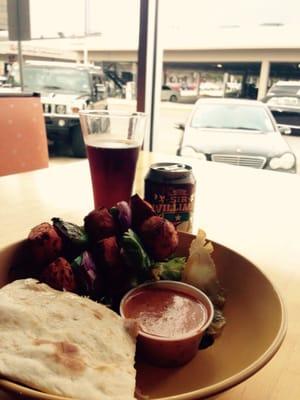 Chicken tikka kabobs w/ sir Williams $2.00 beer special. Pleased customer.