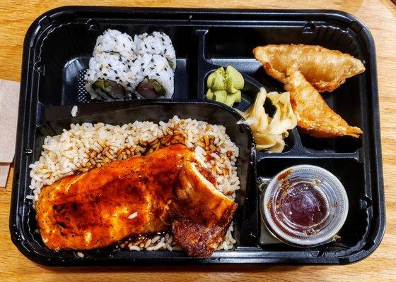 Salmon Bento Box at Red Flame