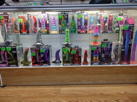 New line of dildo's from Creature Cocks!  Got to come look they are awsome.