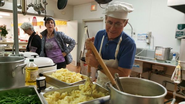 waldorf realth salvatiom army cooking thanksgiving dinner for the good folks that need assistance at the salvation army kitchen