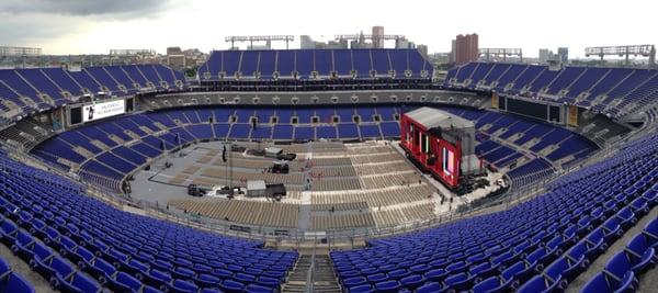 Chair Set-Up - Jay Z / Justin Timberlake - M&T Bank Stadium - 8/8/13