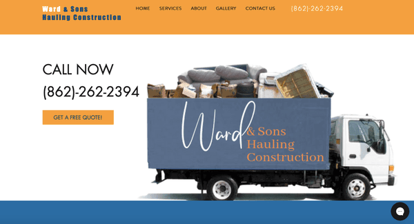 Ward and Sons Hauling Website