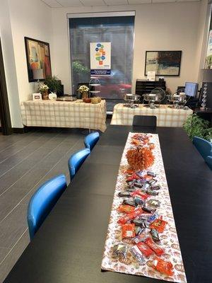 Decorated for our annual Haile Oktoberfest customer appreciation party