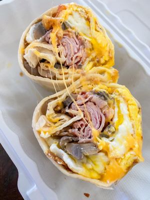 Breakfast wrap + mushrooms