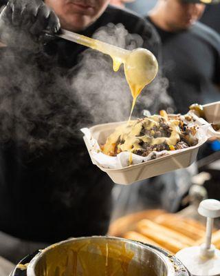 Steak Fries With Homemade Cheese Wiz