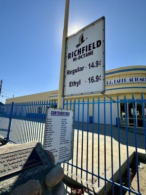 10.29.23 RoadsideAmerica: Restored 1934 Richfield Gas Station