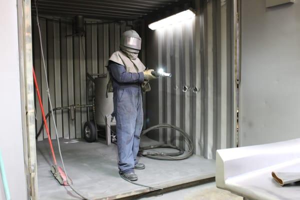 Sandblasting available