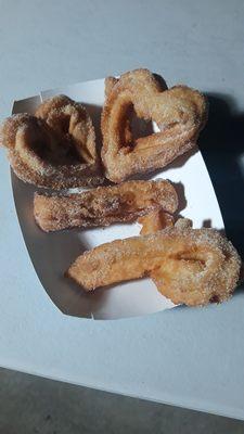 Churros con diseño.