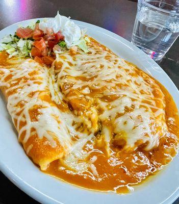 Chili Relleno & cheese enchilada